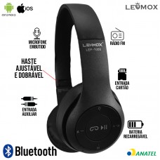 Fone Bluetooth LEF-1000 Lehmox - Preto